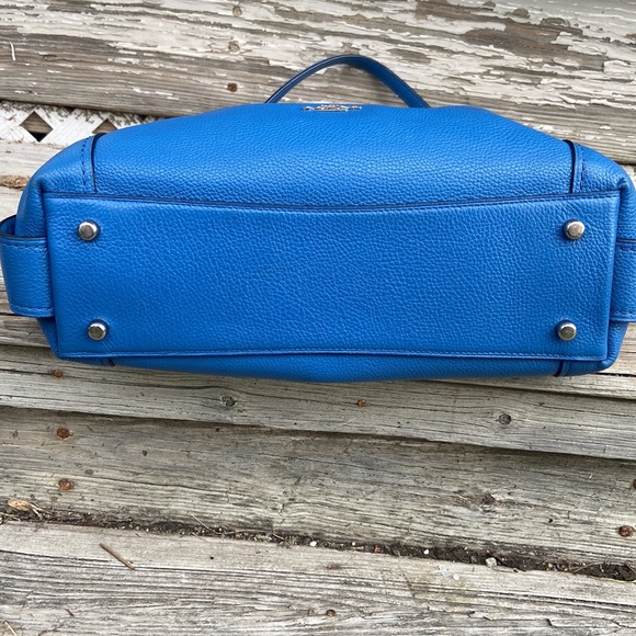 Coach Bags Coach Edie Shoulder Bag 3 Pebbled Leather Purse Blue